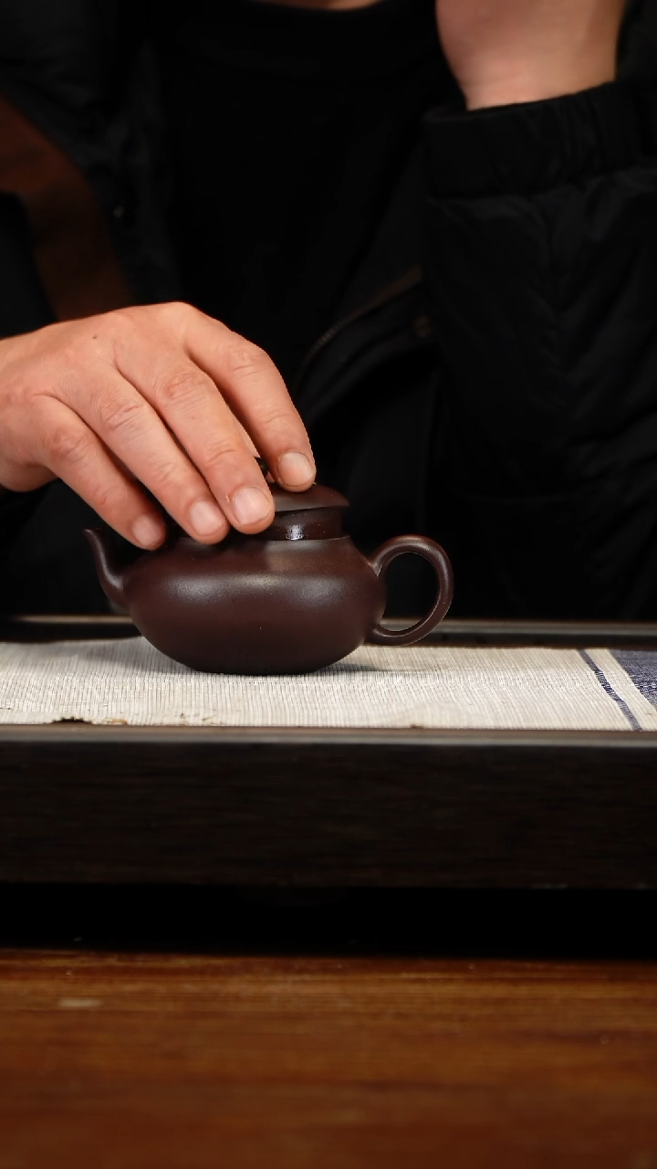 茶壶紫砂紫泥聚缘