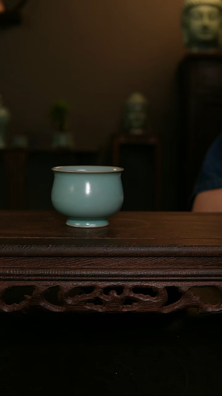 摆件仿古手工玉兰杯