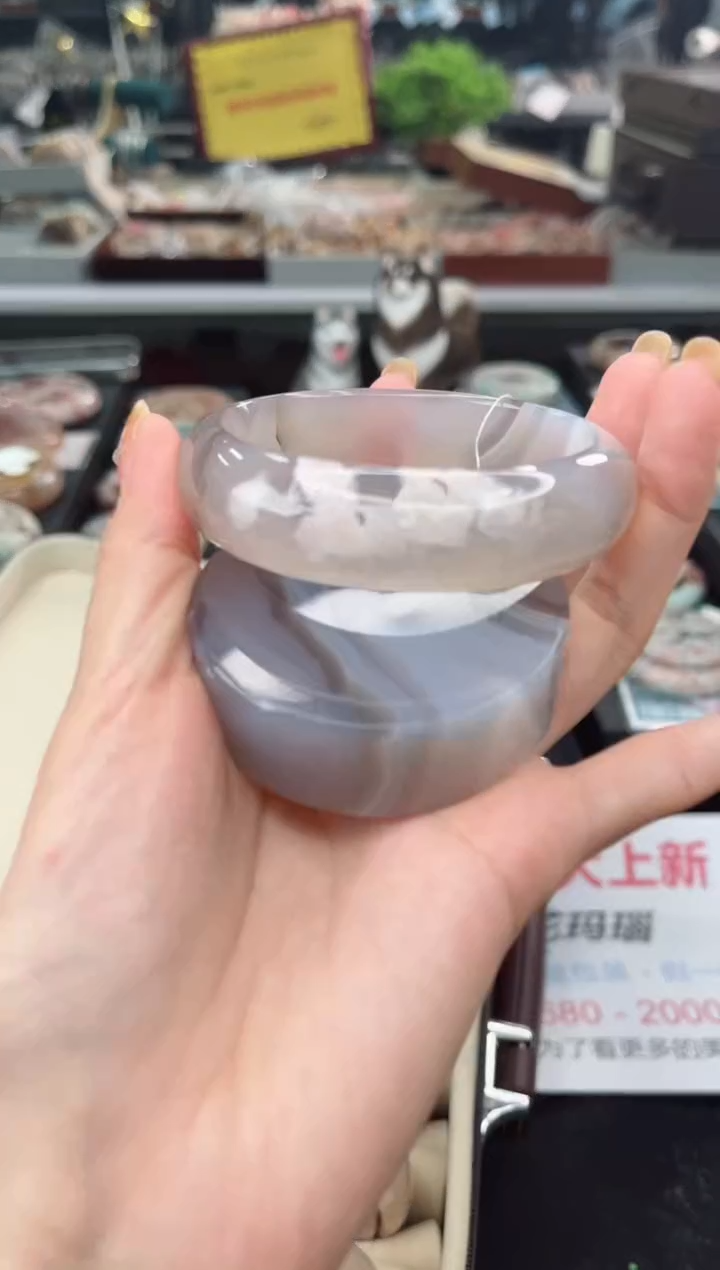 【闪购商品】石英质玉手镯未镶嵌58圈口（赠品镯心）3571248