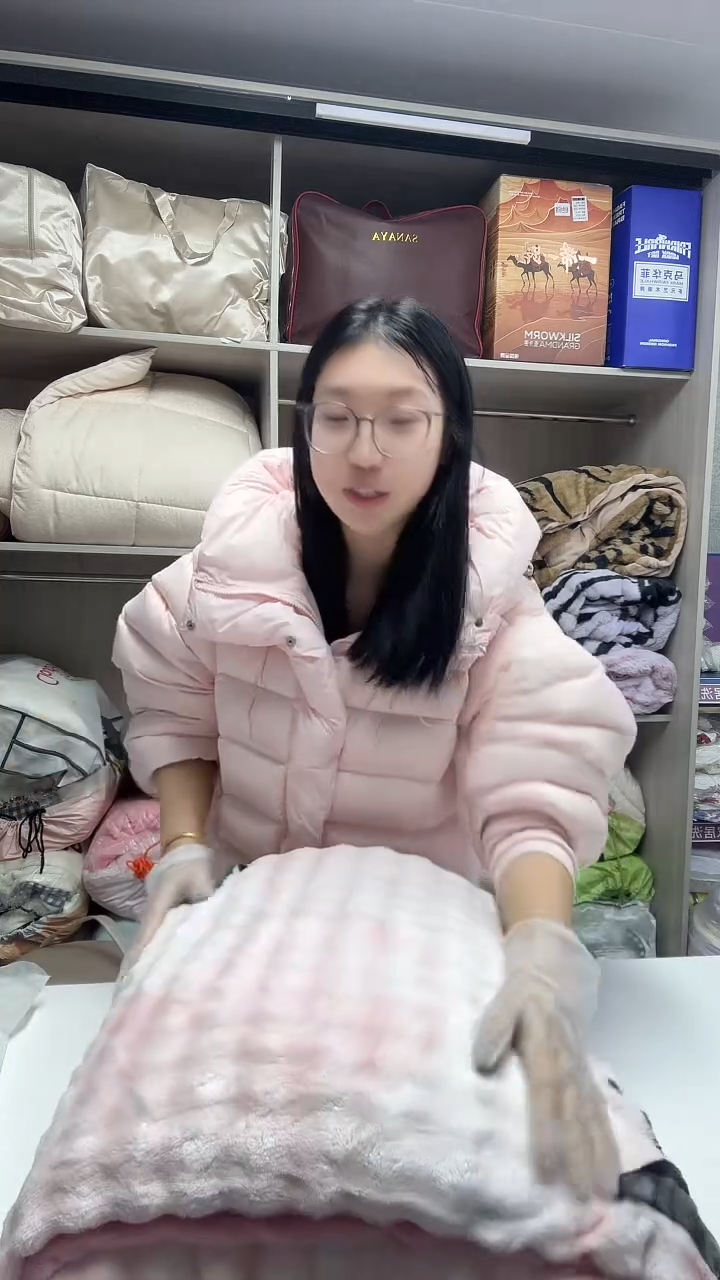 棉200*230cm兔毛绒四件套蝴蝶重瑕疵