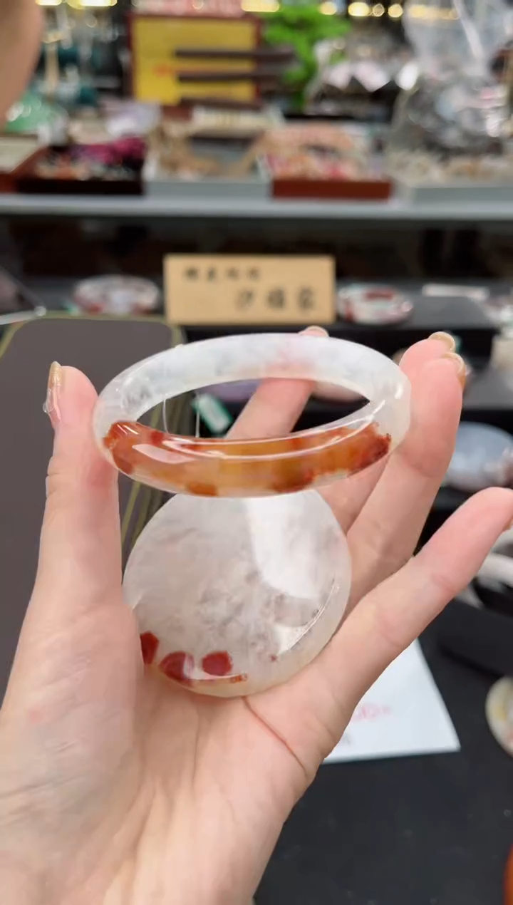 【闪购商品】石英质玉手镯未镶嵌58圈口（赠品镯心）6176074