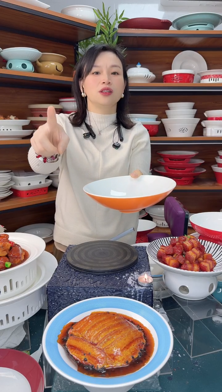 瓷橙色单盘4个....