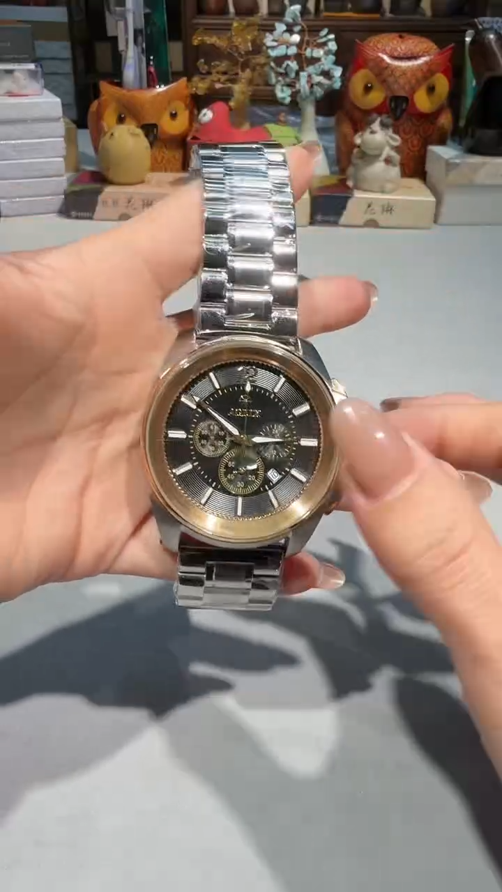 机械机芯精钢牛皮（革）11452 男表