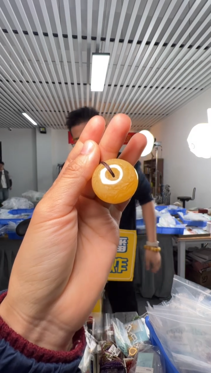 蜜蜡吊坠(不含链)未镶嵌蜜蜡平安扣吊坠