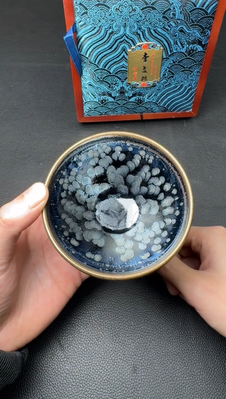 【闪购商品】茶盏建盏故事李学有牡丹花69