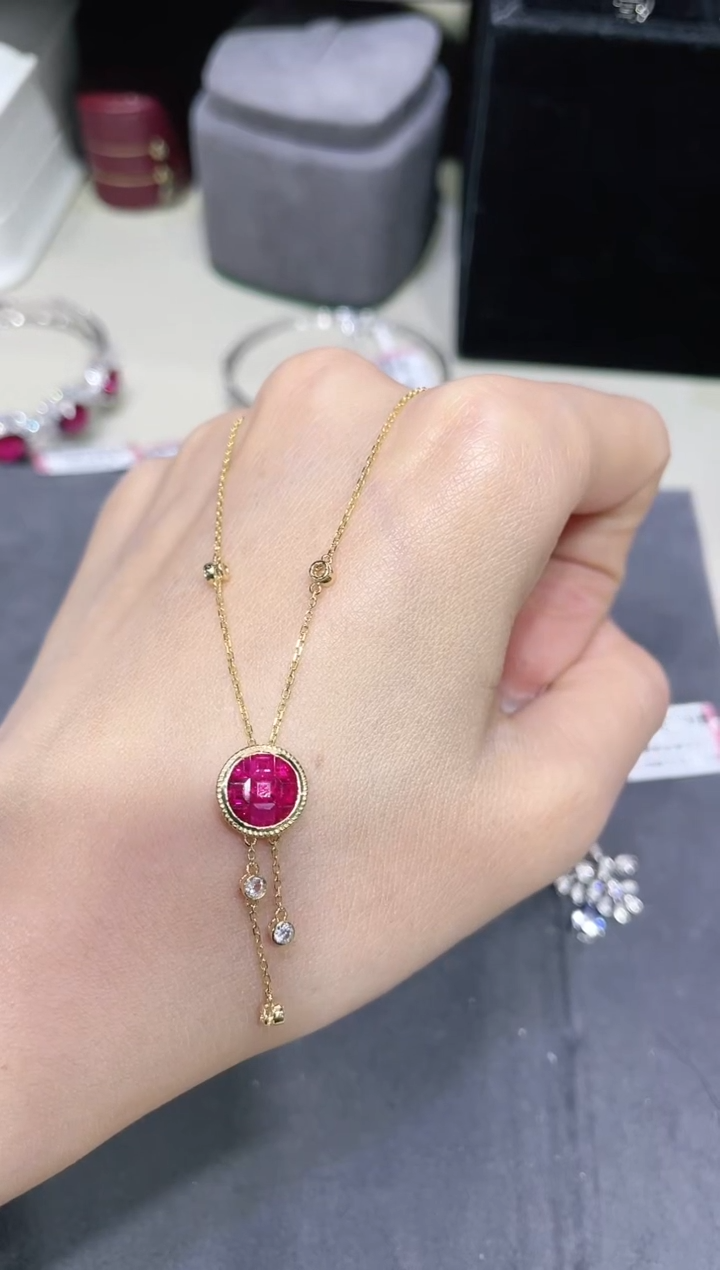 【闪购商品】红宝石项链18K金镶嵌·