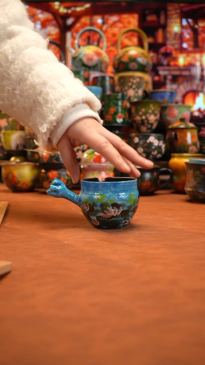 油画   釉下彩   杯子