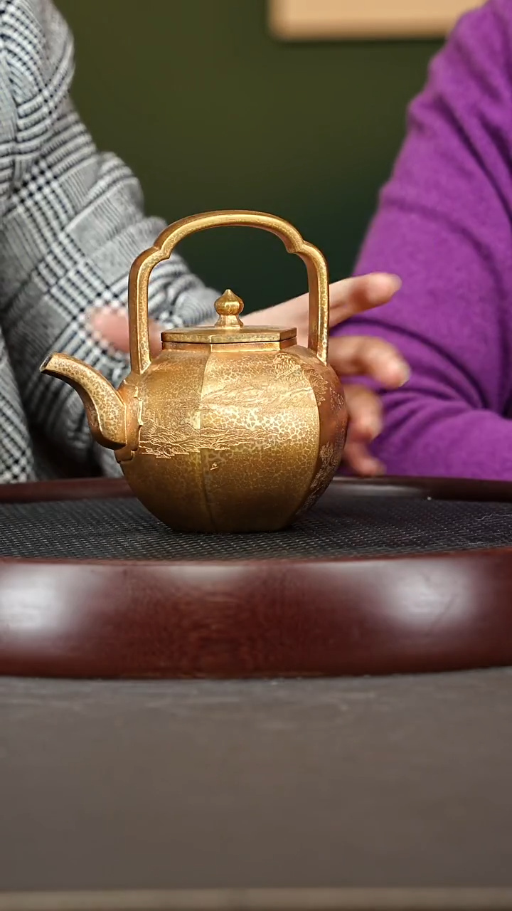 茶壶紫砂109ZLM吴径提梁 珐琅彩