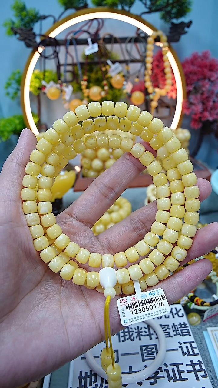 【闪购商品】蜜蜡手串未镶嵌*************8