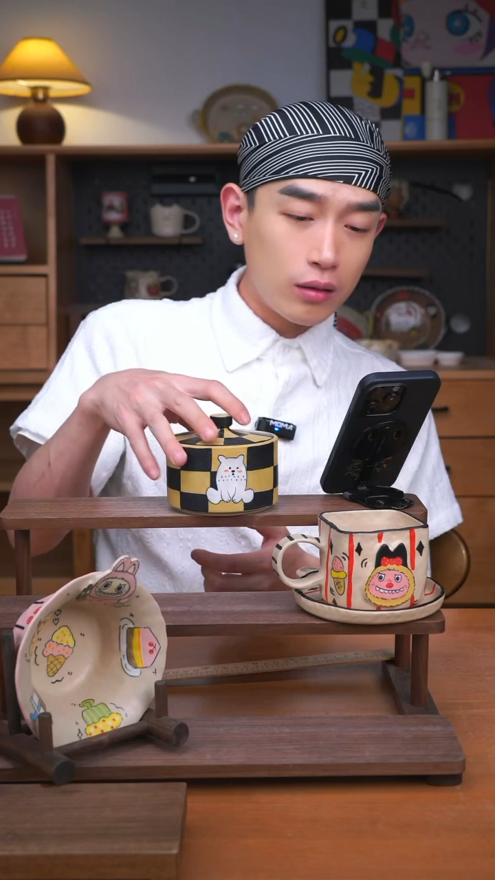 杯子景德镇可爱设计师款陶瓷