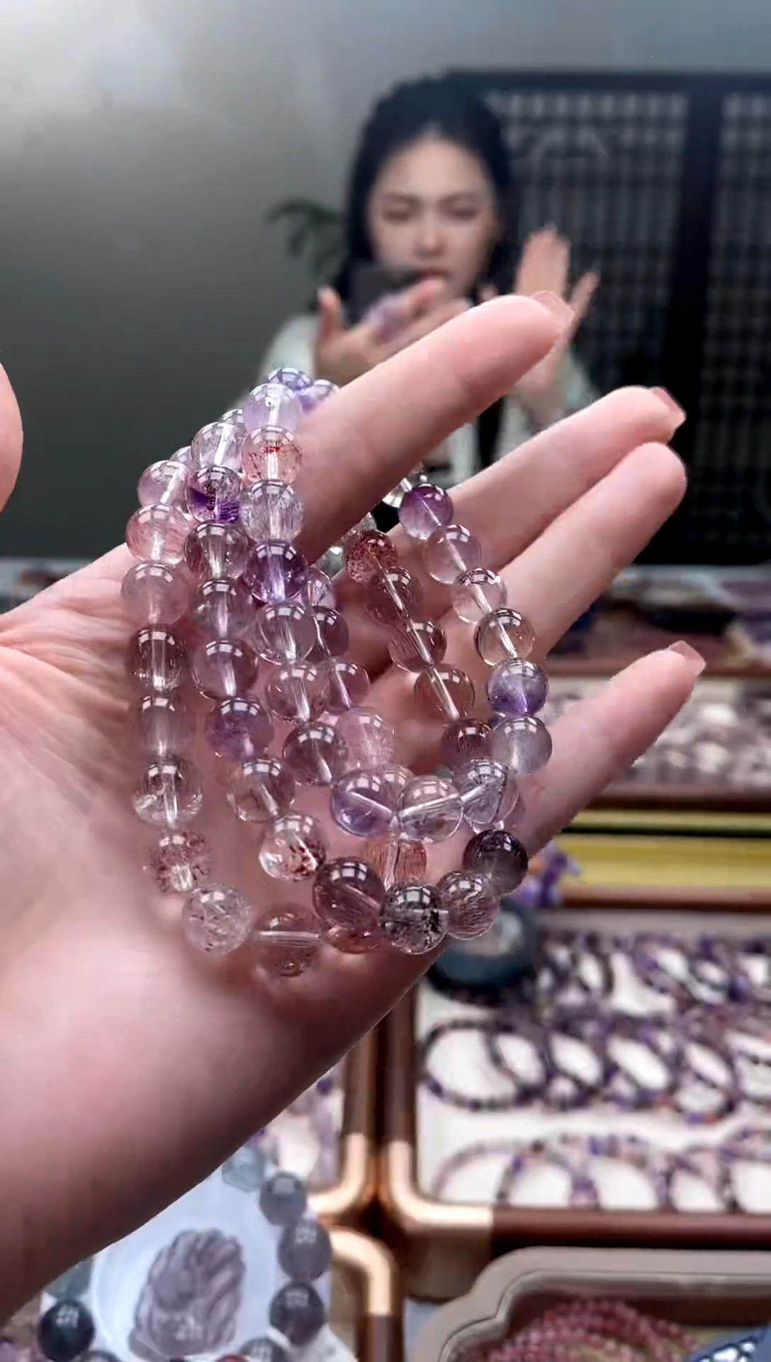 未镶嵌手串水晶【迎迎甄选】超七仙女超手串8mm 多样性发一