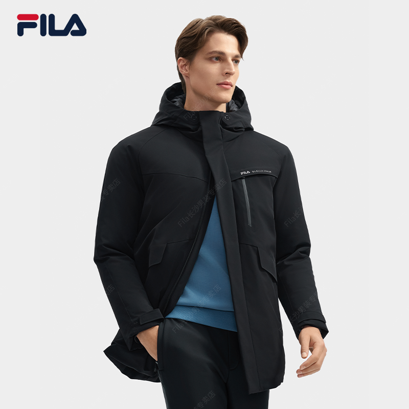 Fila/斐乐男款【商务羽绒服】冬季户外休闲保暖中长外套F11M443910F