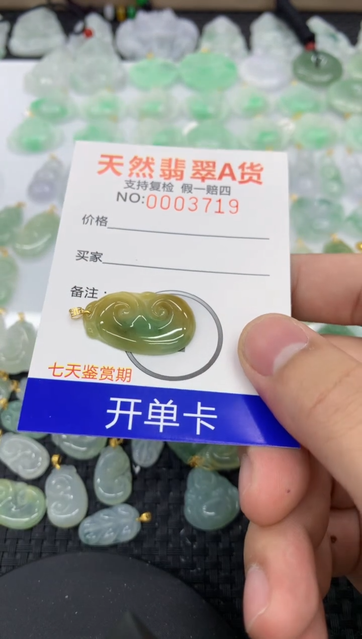 【闪购商品】翡翠颈饰18K金镶嵌11111111111