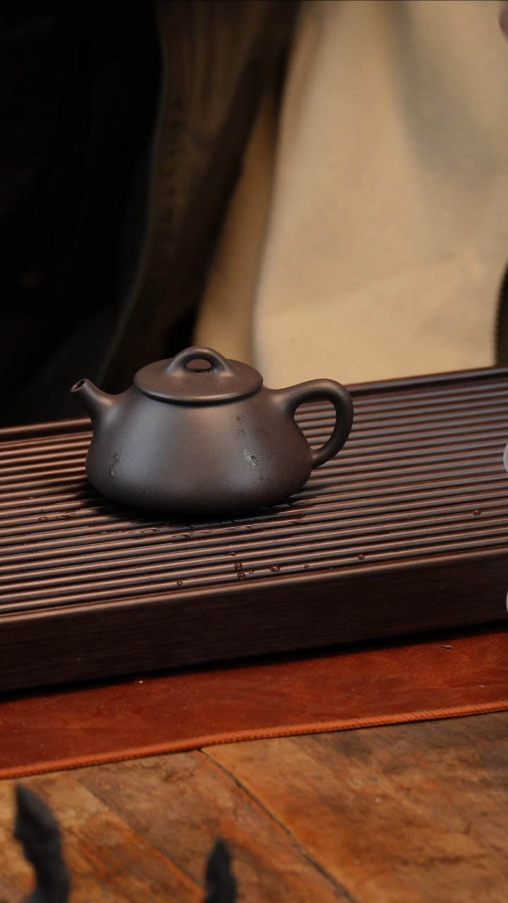 【闪购商品】紫砂茶壶天青平盖瓢