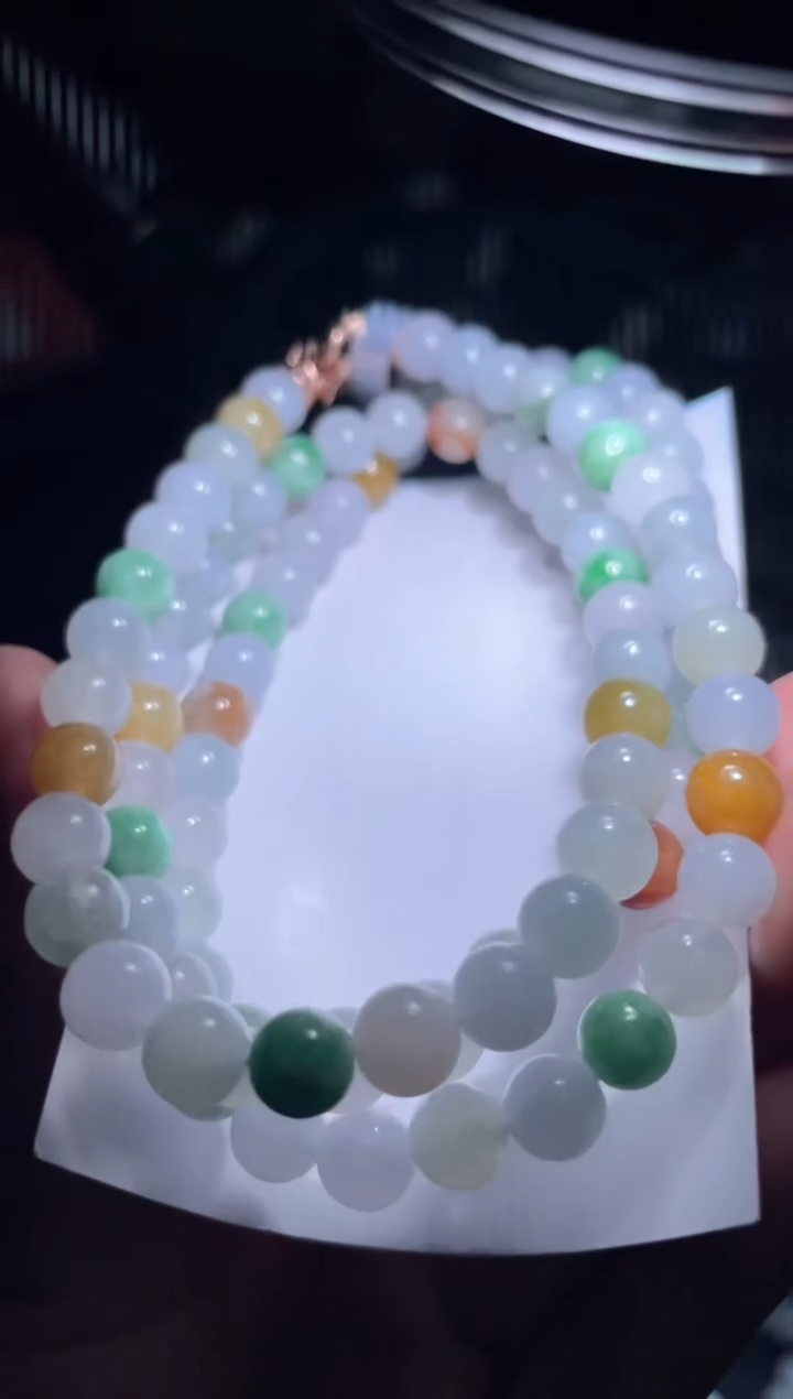 未镶嵌定制翡翠天然缅甸翡翠手串49