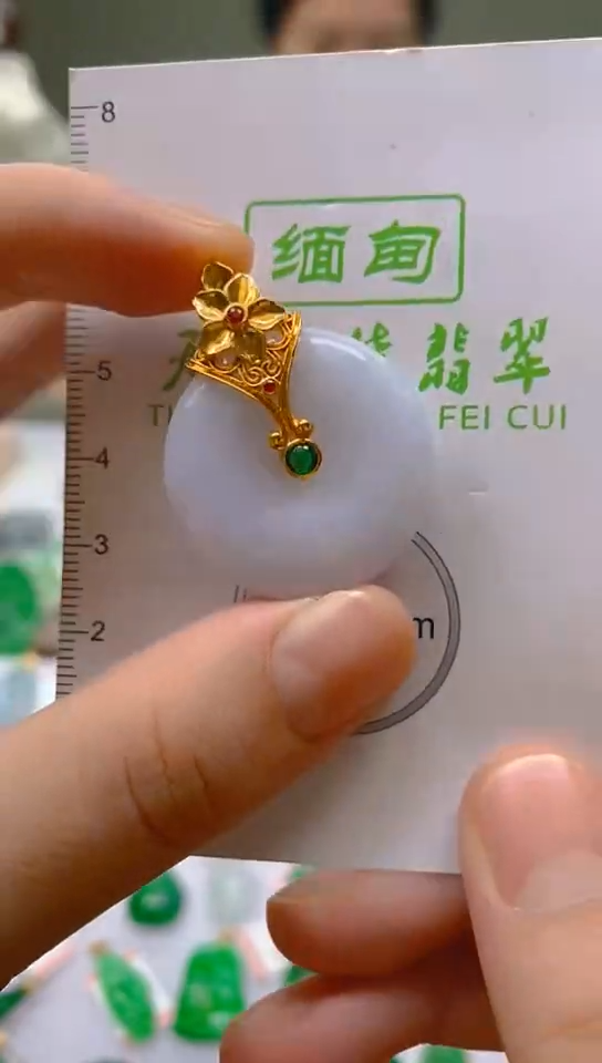 【闪购商品】翡翠颈饰18K金镶嵌新号开播，全场乱卖