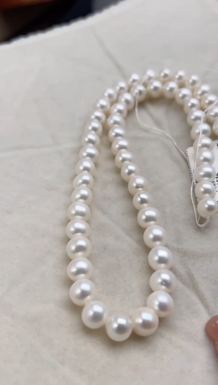 未镶嵌淡水珍珠69珍珠项链8mm+项链