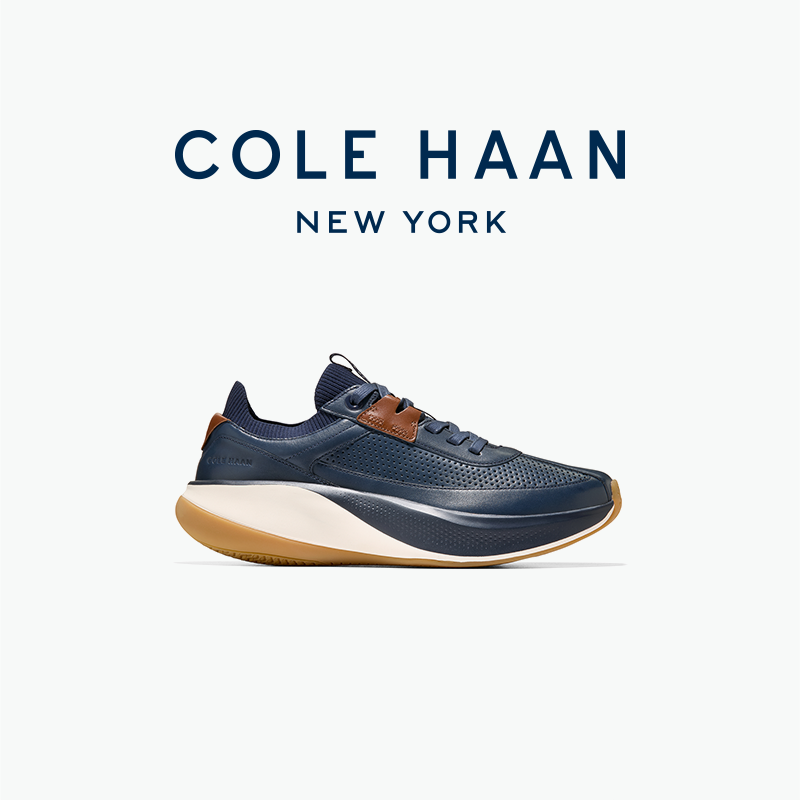 Cole Haan/歌涵25男款牛皮革鞋面透气板鞋时尚休闲男鞋C42333