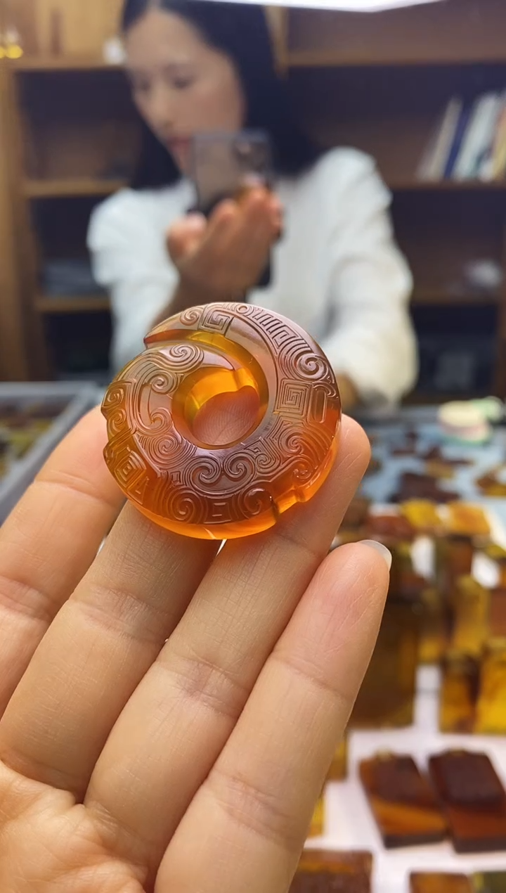 琥珀颈饰未镶嵌SSN87-154（时来运转）