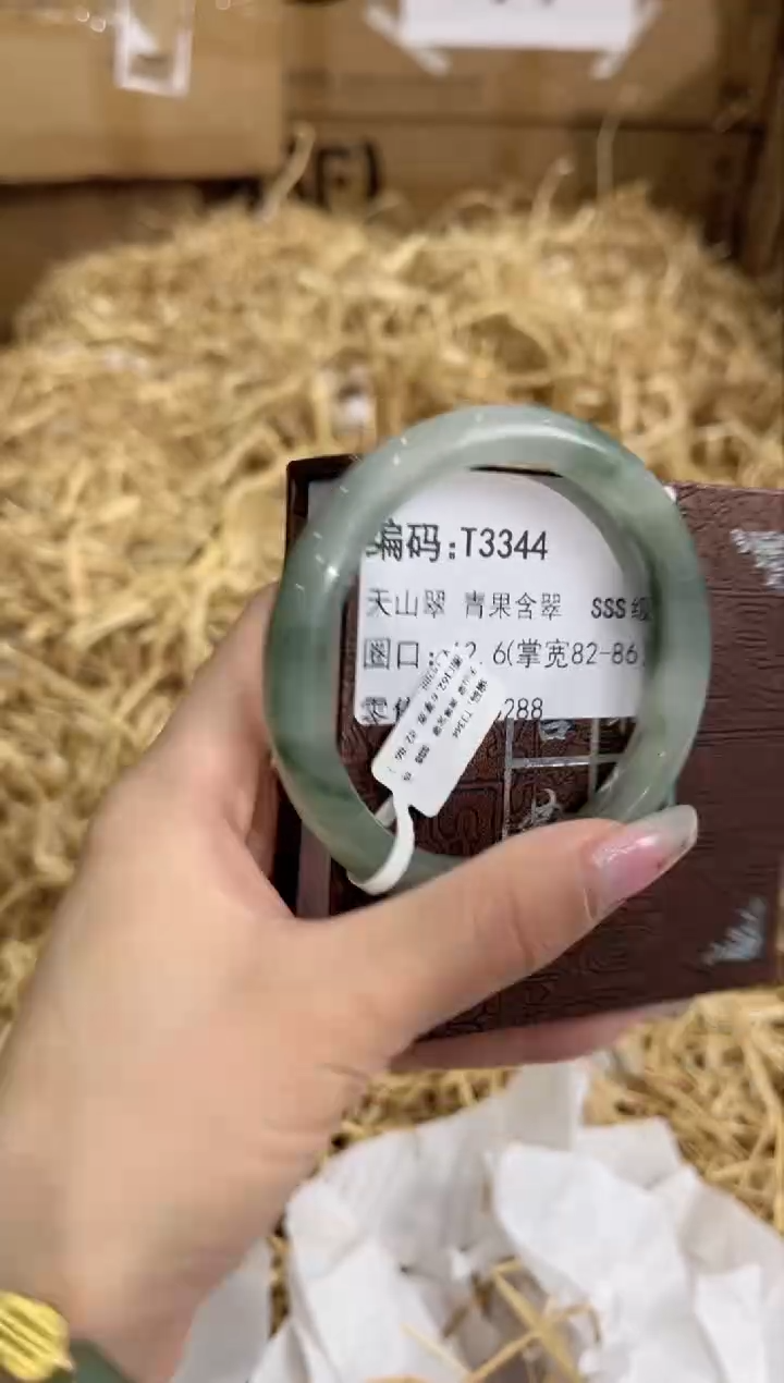 未镶嵌手镯石英质玉T3344