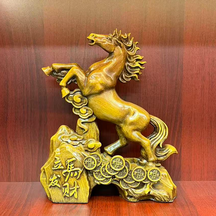 乙马上有钱马到成功骏马摆件适合客厅书房办公室装饰