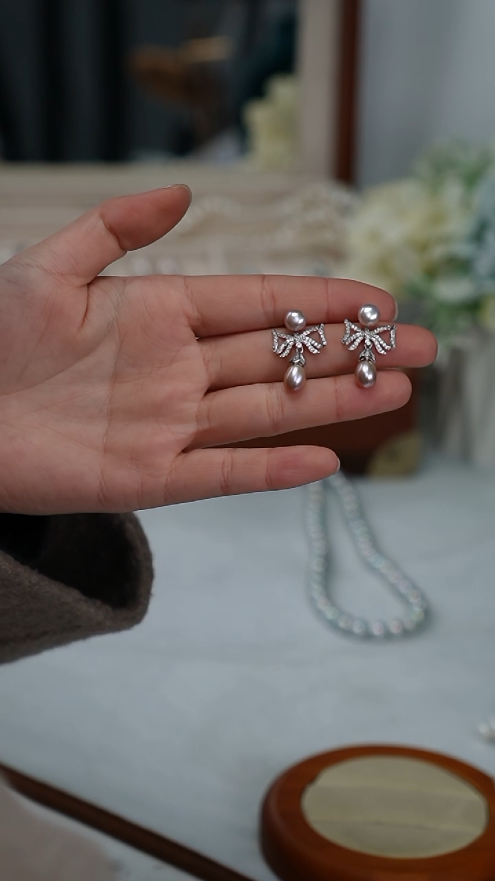 【闪购商品】淡水珍珠耳饰合金耳饰