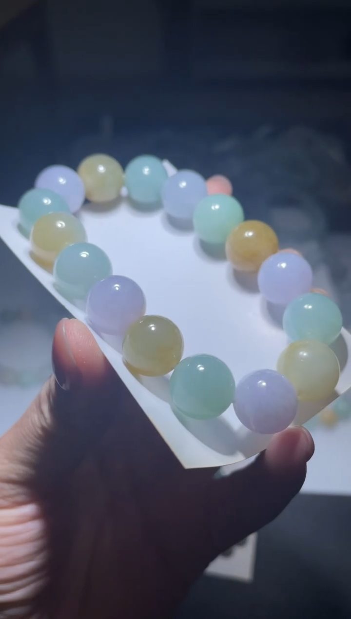 【闪购商品】定制翡翠未镶嵌天然A货翡翠手串