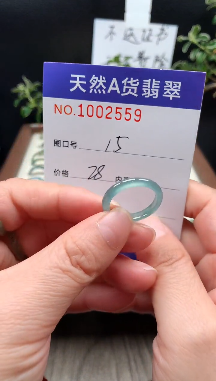 未镶嵌戒指翡翠15#