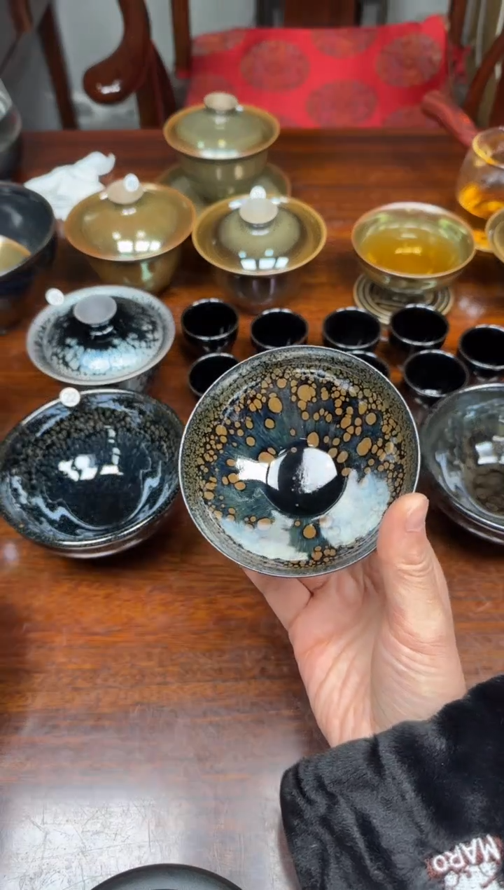 【闪购商品】茶盏54非遗名家罗云和老师刀锋口油滴