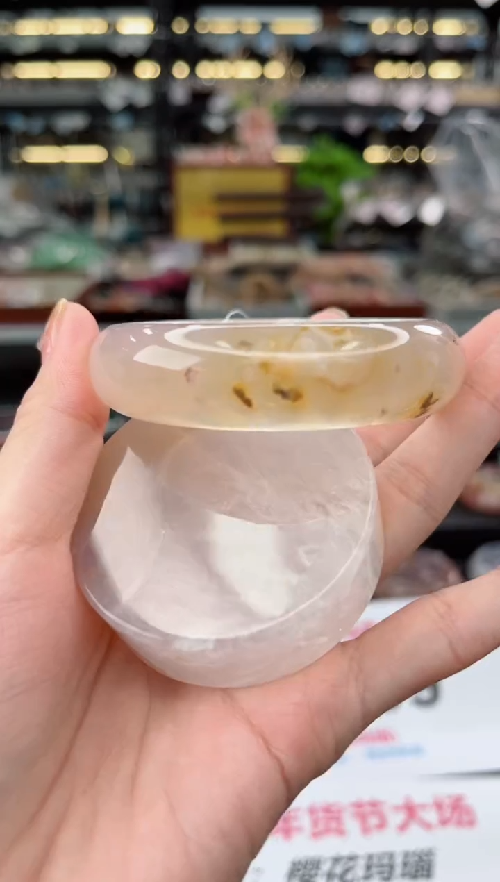 【闪购商品】石英质玉手镯未镶嵌57圈口（不退不换）1572260