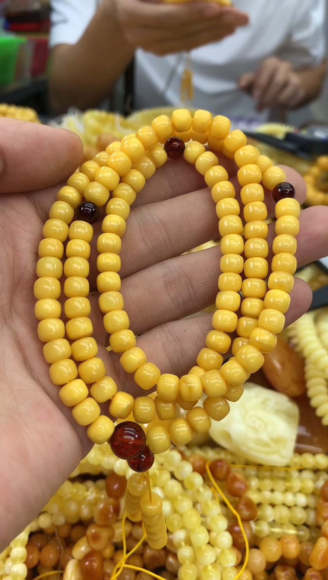 裸石蜜蜡未镶嵌链子