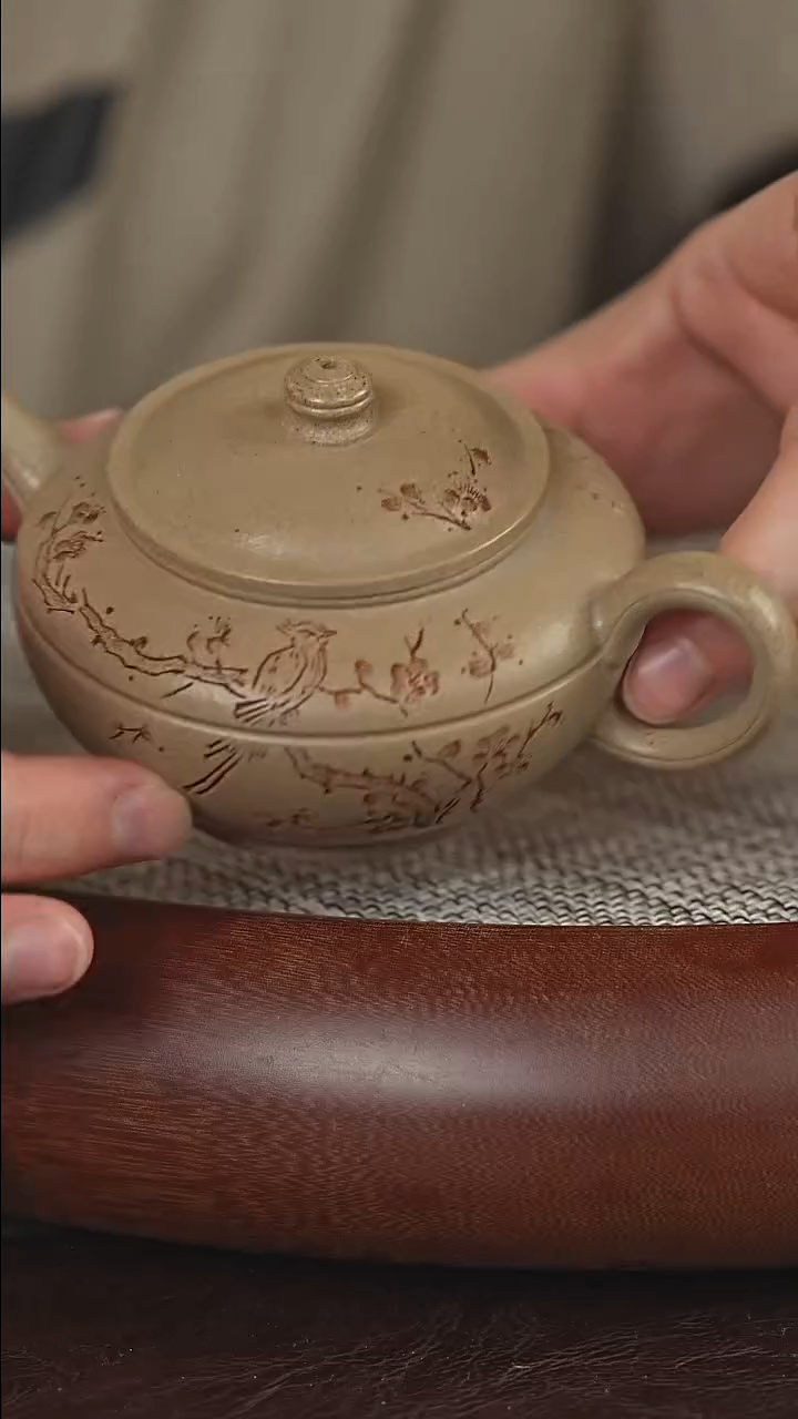 茶壶紫砂宜兴紫砂18明清老段泥腰线水平