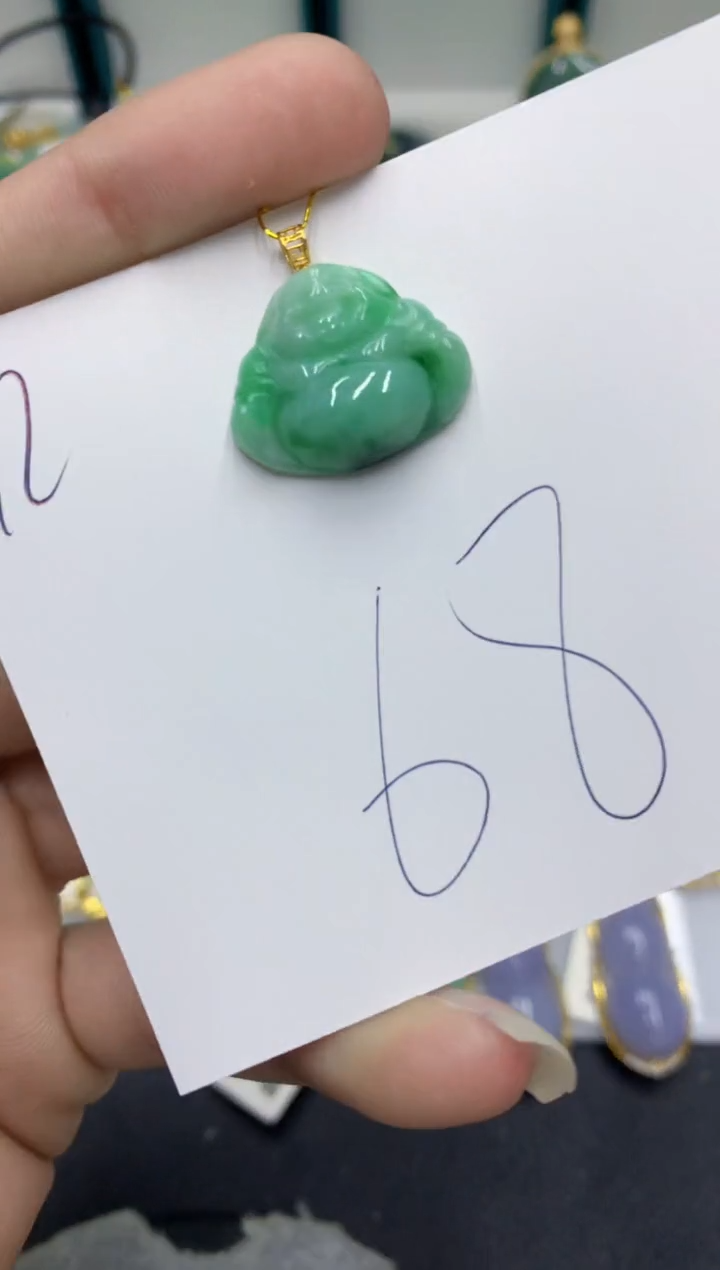 【闪购商品】翡翠颈饰18K金镶嵌翡翠
