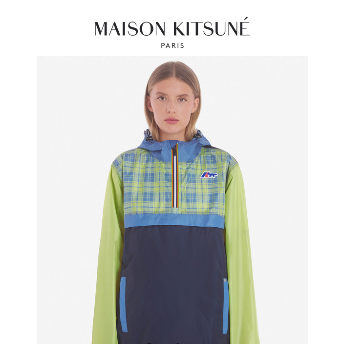 【折扣甄选】Maison Kitsune × K-Way 联名春夏格纹户外多用夹克