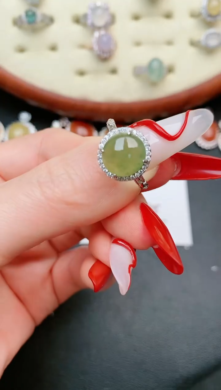 【闪购商品】翡翠戒指银S925镶嵌.....