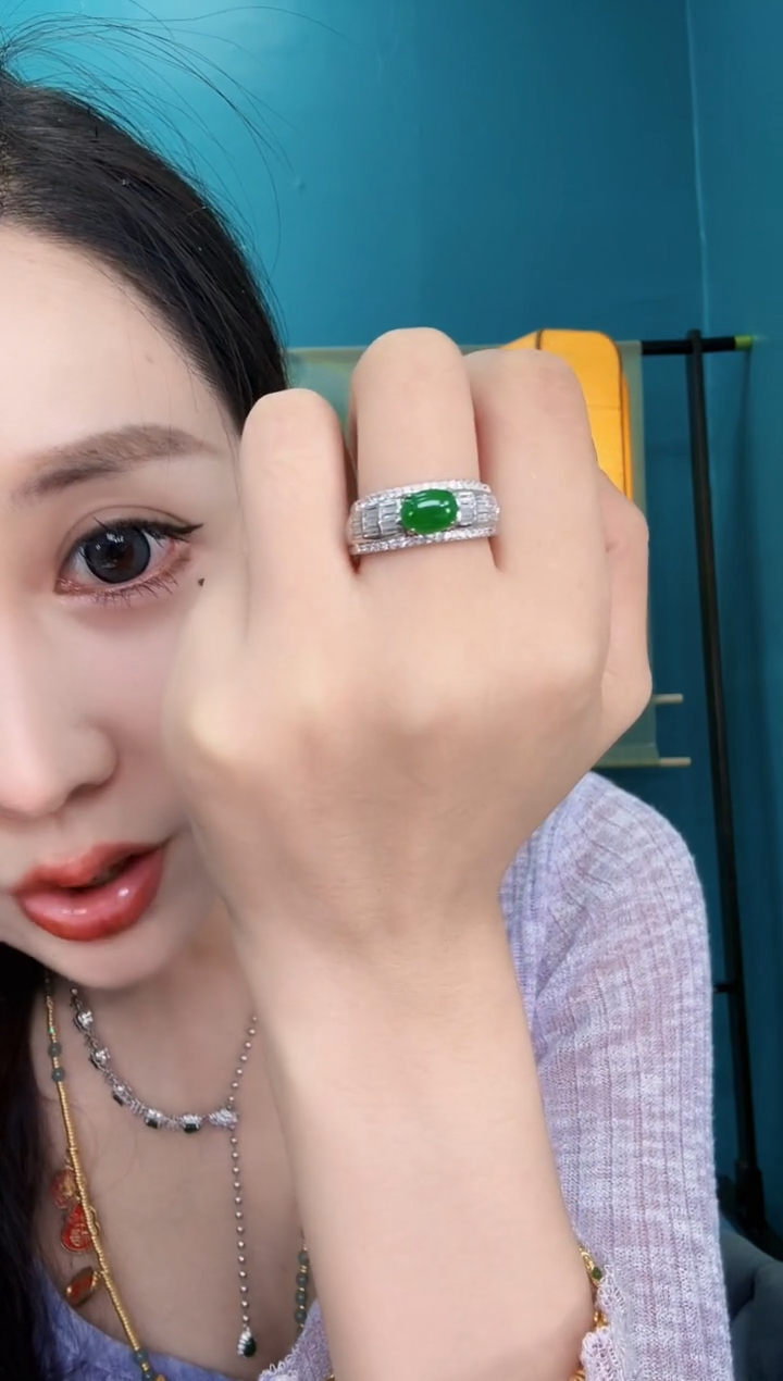 翡翠戒指未镶嵌戒指