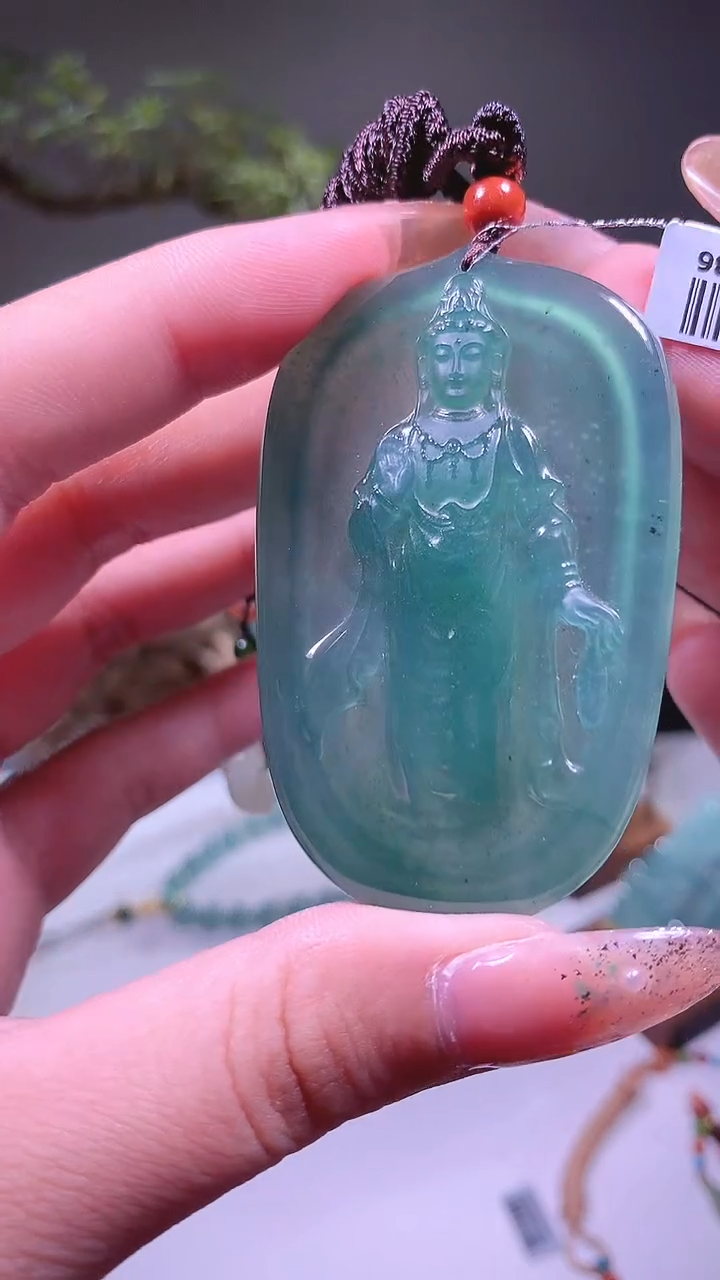 翡翠未镶嵌吊坠(不含链)天然A货翡翠-