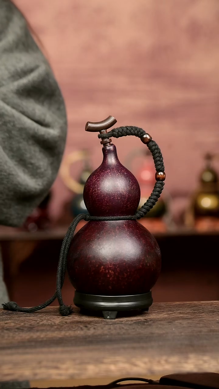 799号中药煮色  大漆葫芦水壶/酒壶 一物一拍