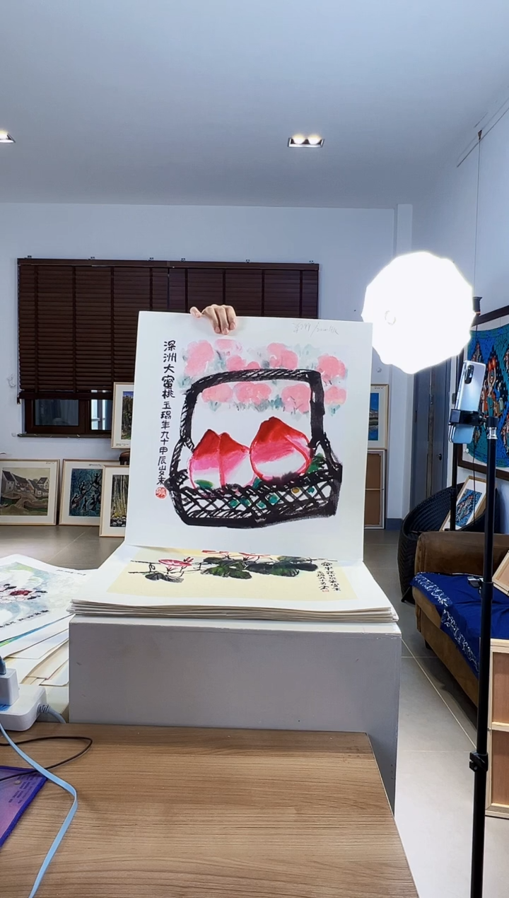 【闪购商品】版画耿玉琨限量作品亲签盖章版画S