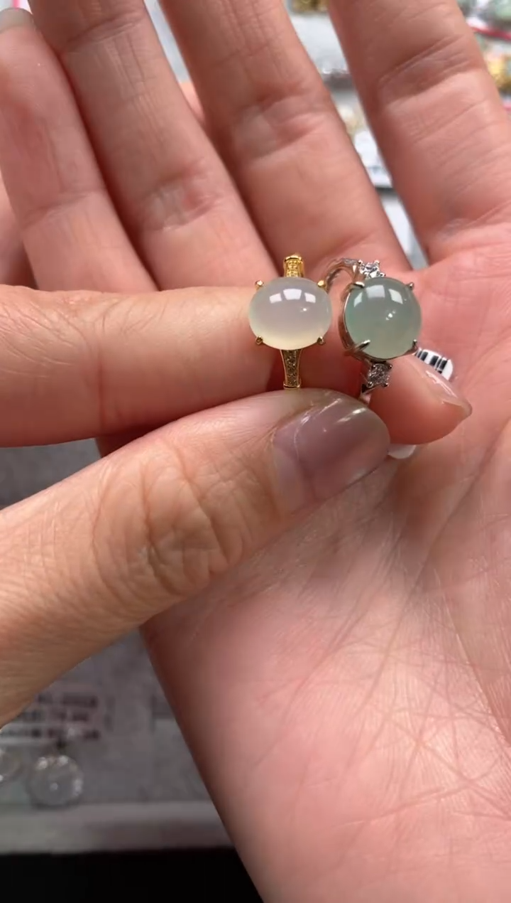 【闪购商品】翡翠戒指银S925镶嵌11111--1