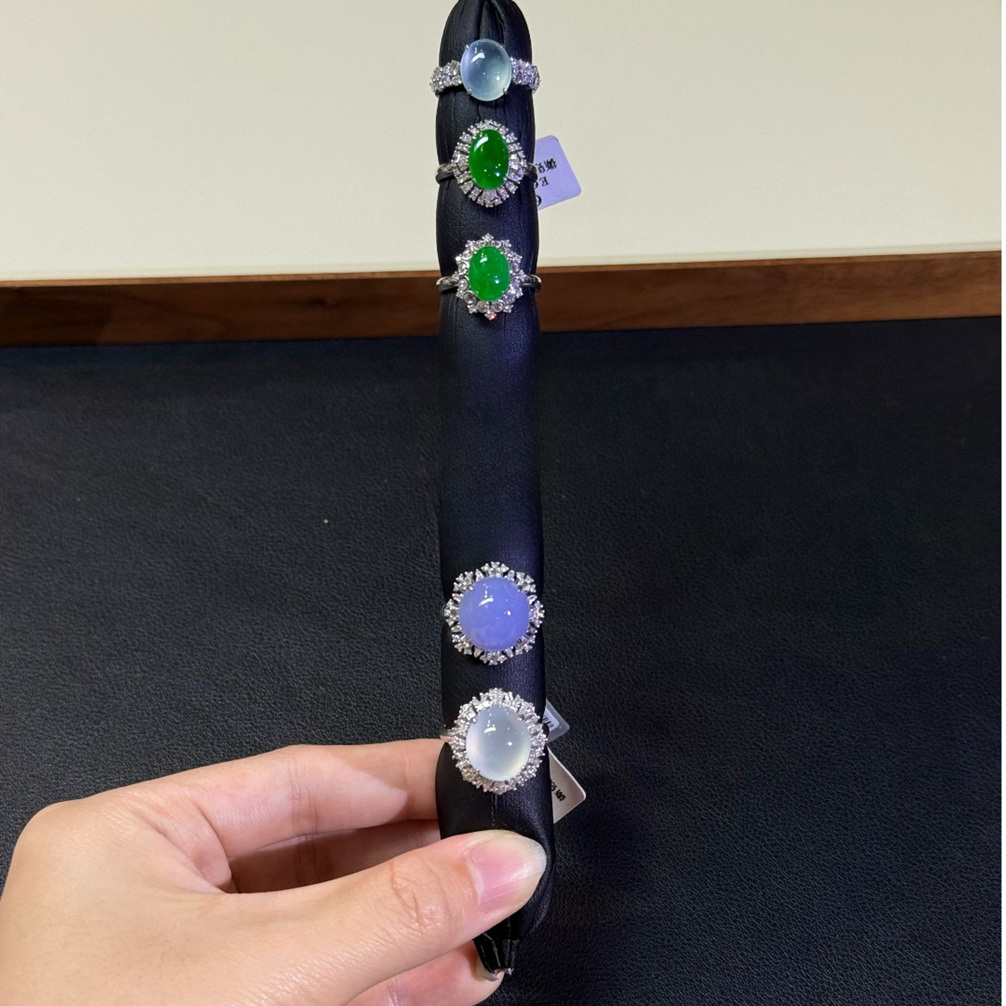 翡翠戒指1件-18K金-多样性发货只发一件-BW28-BK|CXQ21