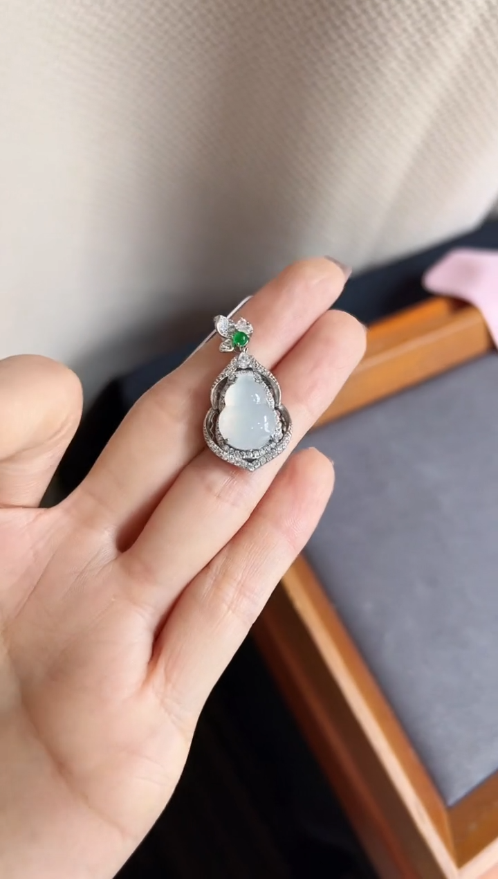 【闪购商品】翡翠颈饰银S925镶嵌DFZ0115-140