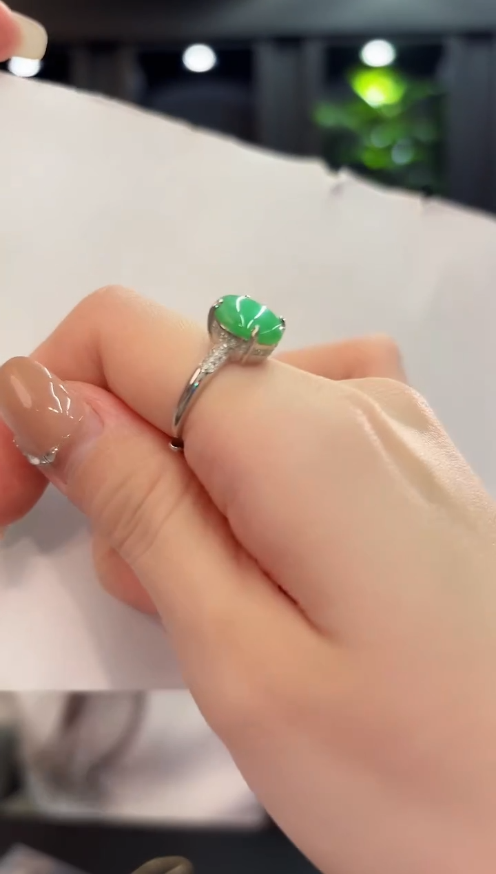 未镶嵌戒指翡翠 缅料A货/支持复检/一件