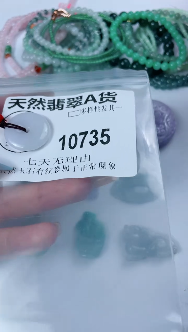 翡翠未镶嵌颈饰10735