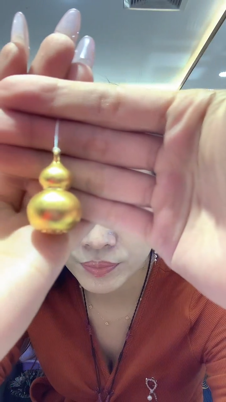 【闪购商品】定制足金吊坠(不含链)葫芦吊坠