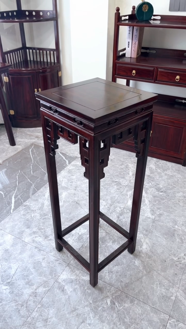 黑酸枝木类成套家具花架