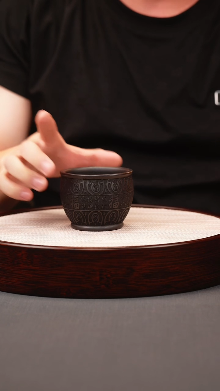 茶壶紫砂石黄百福主人杯
