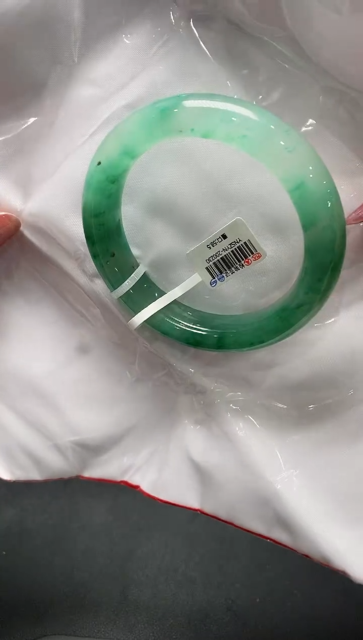 【闪购商品】石英质玉手镯未镶嵌非洲翠（独龙玉）17