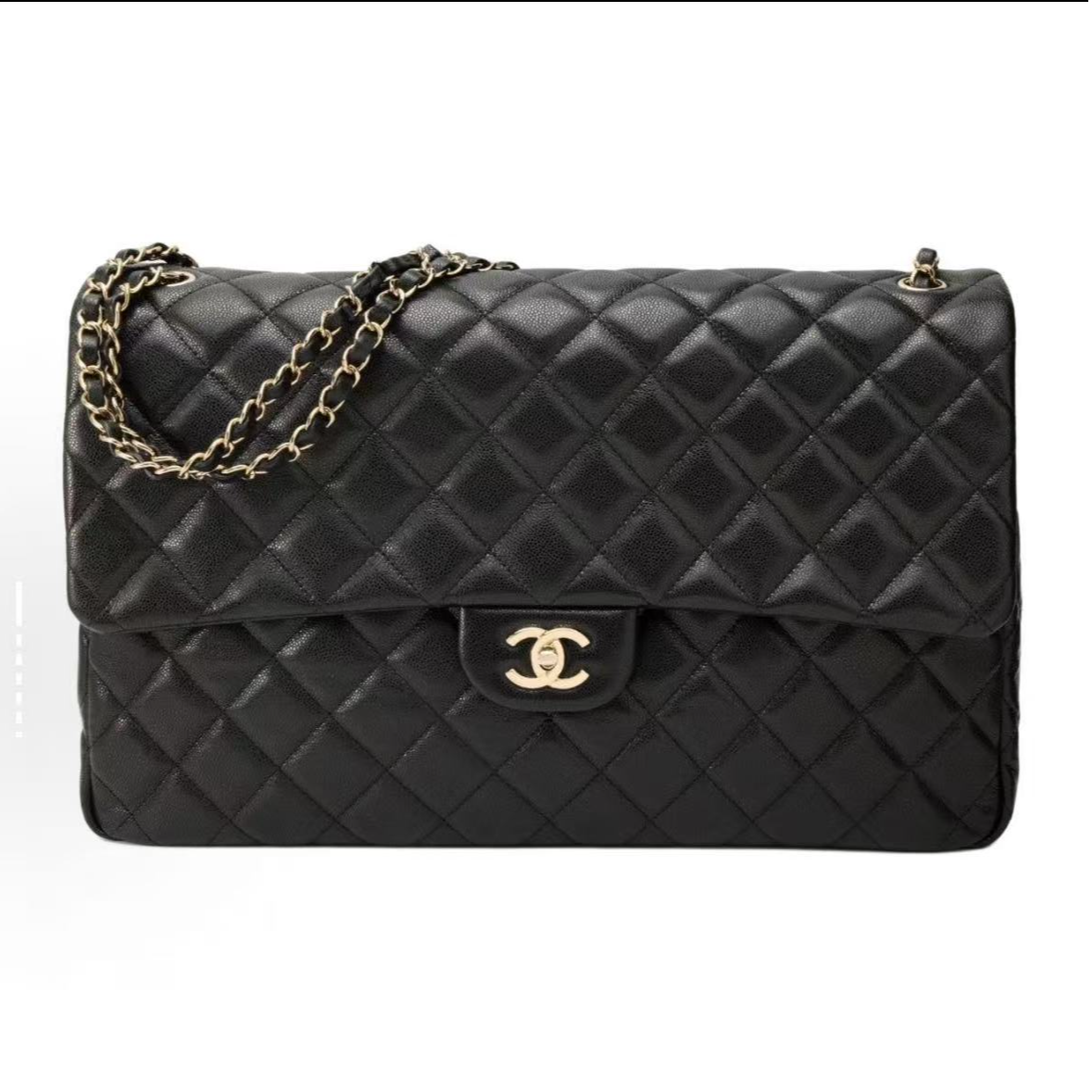 99新 Chanel/香奈儿 【达播专属】 香奈儿黑金/银cf中号