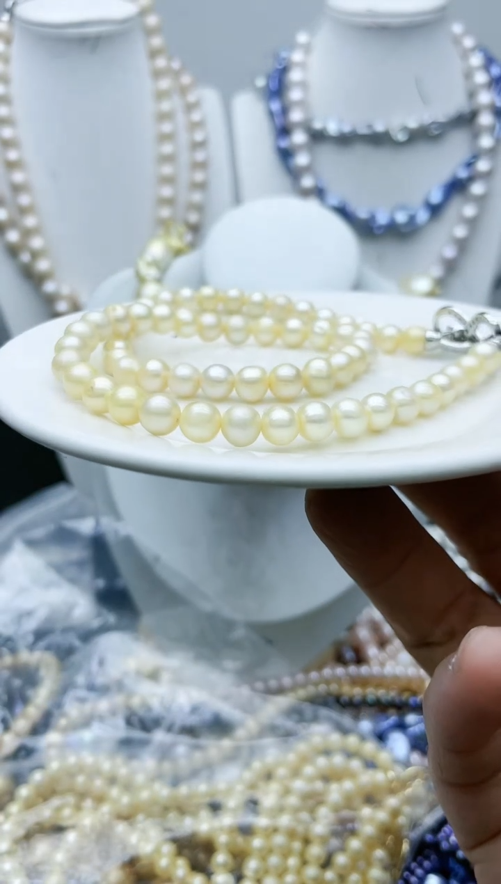 【闪购商品】淡水珍珠颈饰钛钢2